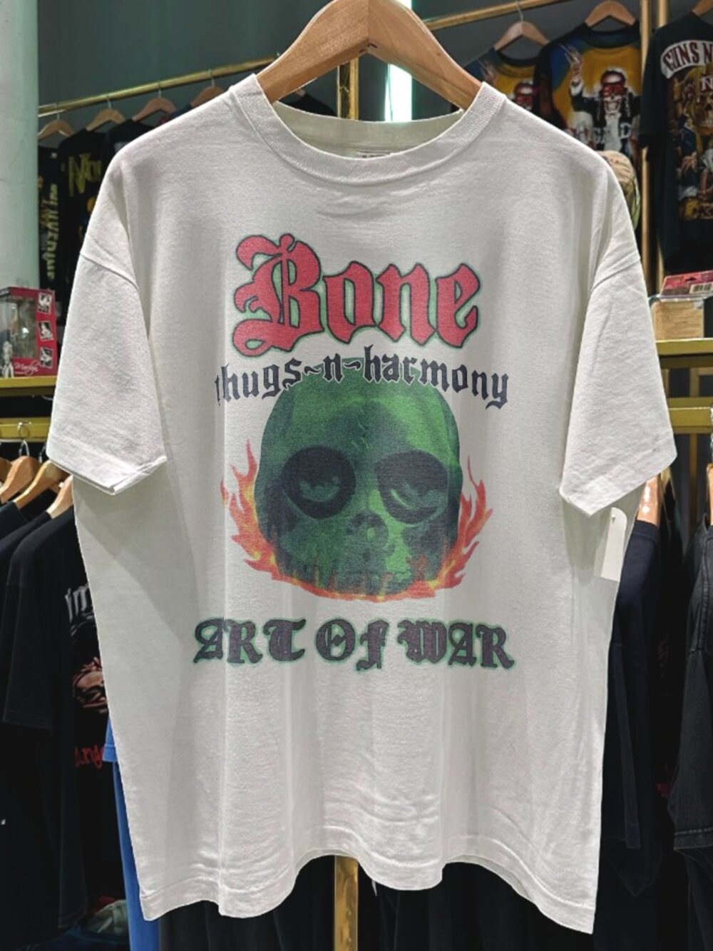 1997 Bone Thugs N Harmony Art Of War Rare White Rap Tee